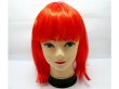 1Pc Bobo Head Style Neat Bang Short Straight Cosplay Wig Red (image for) 1Pc Bobo Head Style Neat Bang Short Straight Cosplay Wig Red