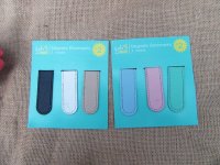 6Packs x 3Pcs Awesome Magnetic Bookmarks Pastel Color Mixed
