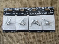 (image for) 20Packets X 3Pcs Metal Hair Clips Base 29mm Long