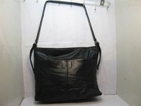 1Pc New Leather Black Shoulder Bag Handbag