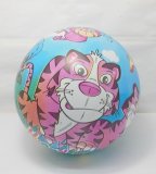 10 Inflatable Jungle Animal Bouncing Balls 22cm Dia.