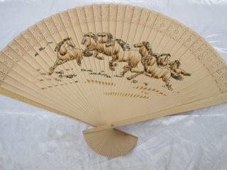 1Pc Wooden Sandal Fans Fragrance Scent 66cm For Decoration
