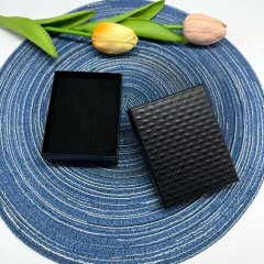 (image for) 12Pcs Black Ring Necklace Earring Paper Boxes 70x90mm Jewelry Gift Box