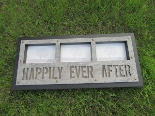 1Pc Vintage Photo Frame HAPPILY EVER AFTER Light Desktop or Wall (image for) 1Pc Vintage Photo Frame HAPPILY EVER AFTER Light Desktop or Wall