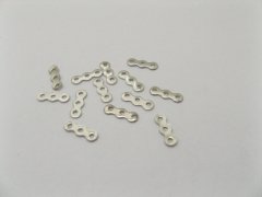 (image for) 1000 Nickel Spacer Bars 3 Hole 10mm Connector Finding