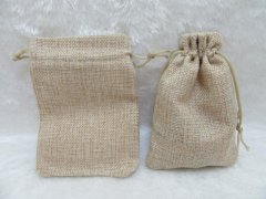 (image for) 50 Hemp Drawstring Jewelry Gift Pouches 17.5x12.5cm