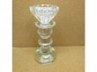 1X New Crystal Single Candle Holder 15cm High (image for) 1X New Crystal Single Candle Holder 15cm High