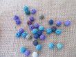 400Pcs(260g) Loose Lava Stone Beads Jewelry Making 10mm Mixed