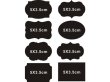 (image for) 80Pcs Chalkboard Blackboard Stickers Labels For Jar Candy Buffet