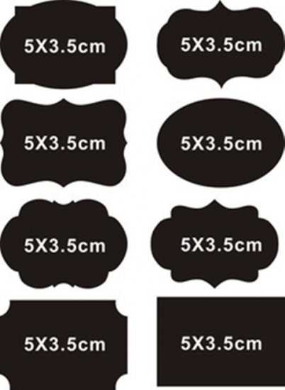 80Pcs Chalkboard Blackboard Stickers Labels For Jar Candy Buffet - Click Image to Close