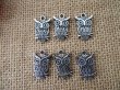 (image for) 100Pcs New Owl Beads Charms Pendants Jewellery Findings