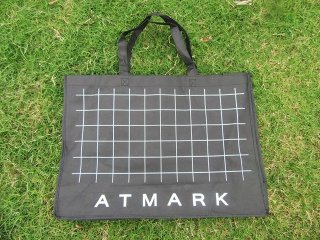 5Pcs Black Reusable Shopping Bag Shopper Grocery Storage 43x32x1