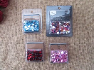 12Sheets Flatback Acrylic Gemstones Rhinestones Retail Package