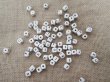850Pcs Wooden Cube Alphabet Letter Beads 8x8mm (image for) 850Pcs Wooden Cube Alphabet Letter Beads 8x8mm