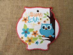(image for) 5X Owl Trivet Placemat Tablemat Decorative Plate Pot Holder -Red