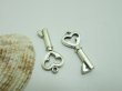 50Pcs Metal Key Shape Pendant Charm 34mm Long Jewelry Finding (image for) 50Pcs Metal Key Shape Pendant Charm 34mm Long Jewelry Finding