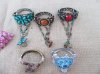 6Pcs Vintage Rhinestone Bangle Bracelet Fashion Jewellery