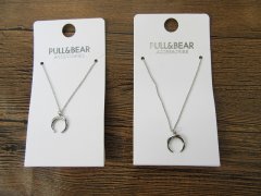 6Pkts X 2Pcs Fashion Trend Silver Metal Chain Necklace Assorted 6Pkts X 2Pcs Fashion Trend Silver Metal Chain Necklace Assorted