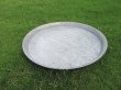 5Pcs Rustic Gray Metal Tin Round Sousplat Collectibles Homewares