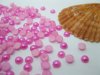 5000Pcs 5mm Fuschia Semi-Circle Simulated Pearl Bead Flatback