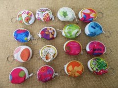 (image for) 24Pcs Useful Coin Purses with keychain Mixed Color