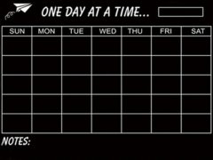 (image for) 4Pcs DIY Memo Column Weekly Planner Blackboard Removable Wall St