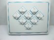 (image for) 1Pc Light Blue Edged Earring & Pendant Display Case