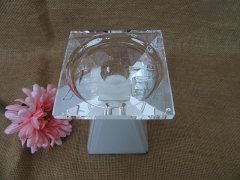 (image for) 1Pc Cube Crystal Stick Candle Pillar Candle Holder Wedding Party