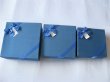 1Set 3in1 Cube Shape Navy Ribbon Gift Boxes Supplies (image for) 1Set 3in1 Cube Shape Navy Ribbon Gift Boxes Supplies