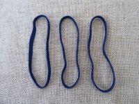 20Pcs Blue Elastic Hair Bands Hair Ties 18cm Long