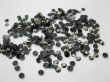 (image for) 50000 Black Flat Back Flatback Diamontes Rhinestones 3.7mm