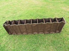 (image for) 1Pc Foldable Brown 10 Tier Wardrobe Hanging Shelf Organizer Stor
