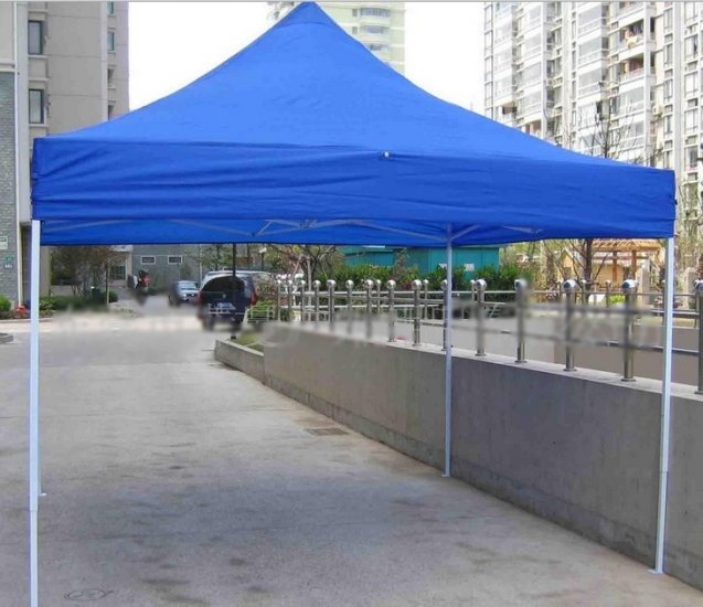 1X Blue 3x3m Heavy Duty Instant Folding Gazebo Marquee - Click Image to Close