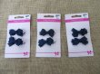 1Sheet X 2Pcs Duck Clip Hair Clip with Blue Bowknot