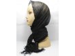 (image for) 10 New Black & Sliver String Cord Lady Scarves