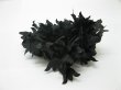 1Piece New Elastic Black Flower Scrunchies