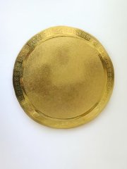 (image for) 10Pcs 35cm Round Golden Paper Cake Board Base Disposable Display Tray for Baking