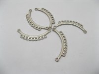 200 Metal 9-Strand Connector End Bars Jewellery Finding