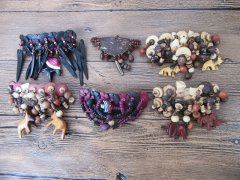 1Pc Handmade Wooden & Coconut Dangles Hair Clips Barrettes 1Pc Handmade Wooden & Coconut Dangles Hair Clips Barrettes