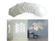 12Pcs DIY 3D Acrylic Mirror Wall Stickers Wall Decor