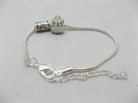 4Pcs Snake Chain Bracelets Fits European 21cm pa-s3