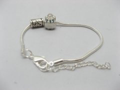 4Pcs Snake Chain Bracelets Fits European 21cm pa-s3 4Pcs Snake Chain Bracelets Fits European 21cm pa-s3