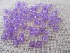 2400Pcs Purple Faceted Barrel Arylic Beads 6x8mm