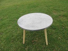 1Pc Round Wooden Coffee Table Nightstand Living Room Table