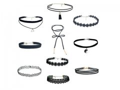 10 Style Fashion Women Choker Velvet Gothic Lace Tattoo Necklace
