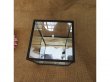 4Pcs Clear Glass Tealight Holder Black