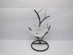 6Pcs New Stunning Frosted & Clear Metal Art Candle Holders 6Pcs New Stunning Frosted & Clear Metal Art Candle Holders