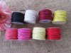 30Roll x 6Meter Waxen Strings Jewlery Rope 1mm Dia Mixed Color