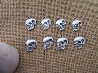 100Pcs New Skull Beads Charms Pendants Jewellery Findings