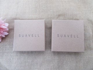 12 Kraft Necklace Ring Earring Jewelry Boxes Gift Box 9x9x2cm